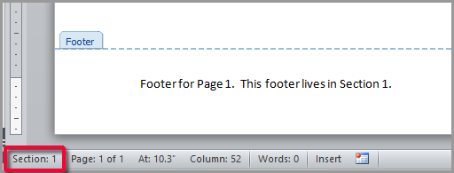 How Do I Set A Different Footer For Each Page In Microsoft Word 